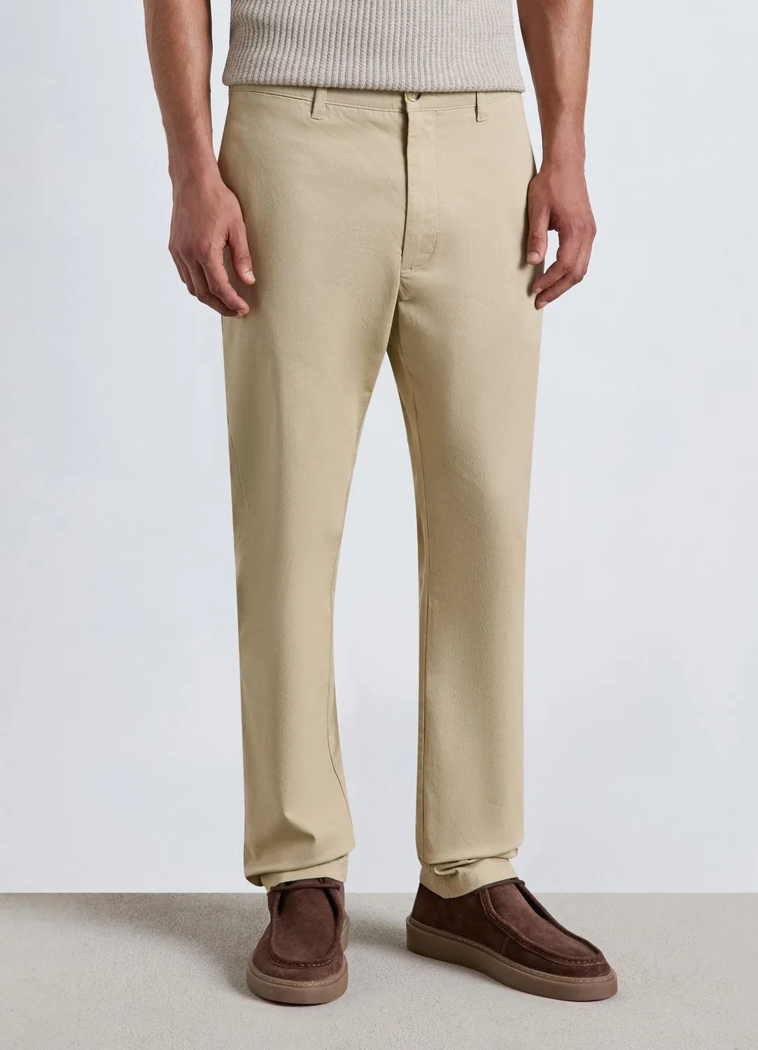 Calliope Chino homme regular uni jambe droite