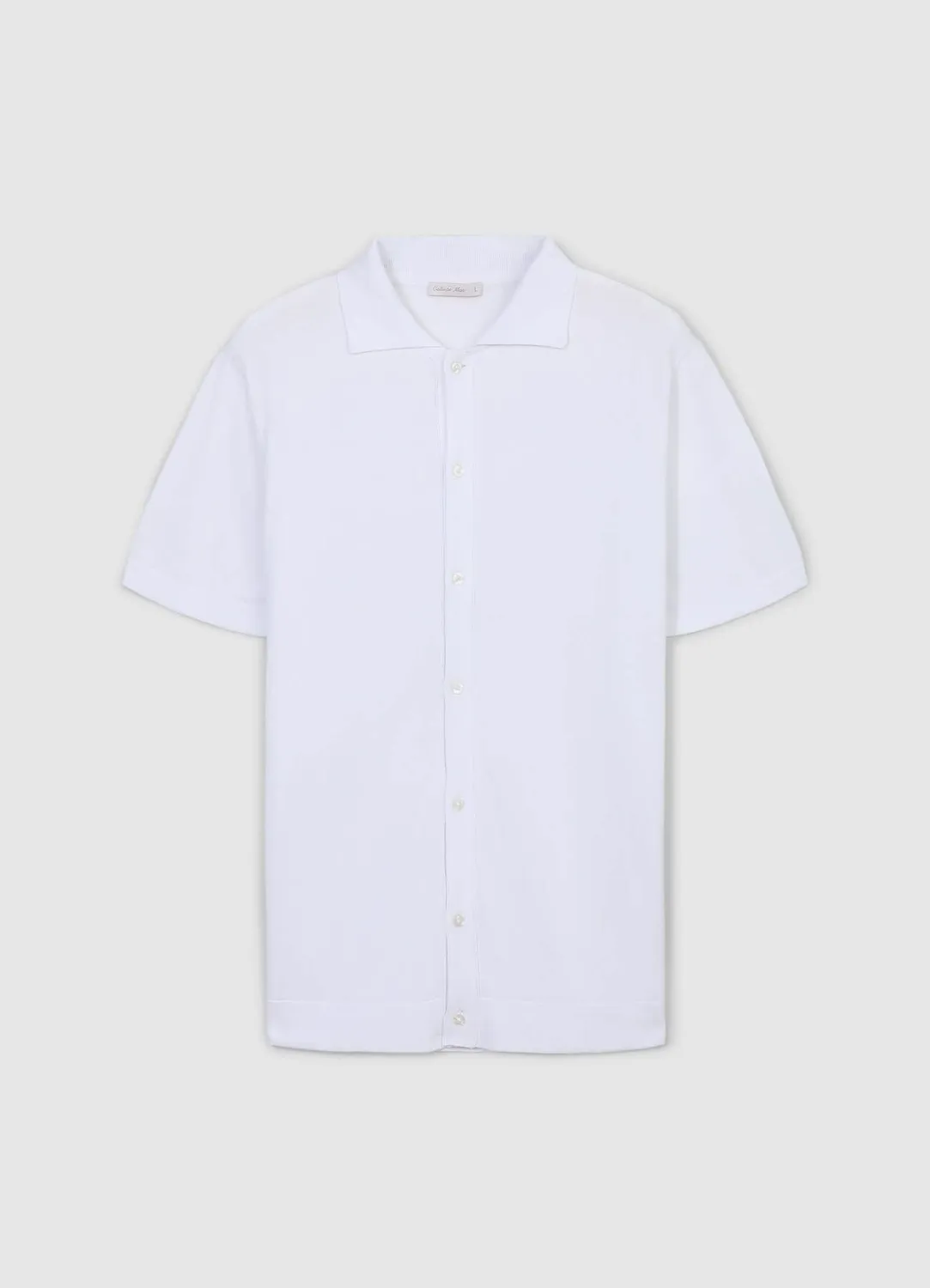 Calliope chemise bowling maille coton homme manches courtes