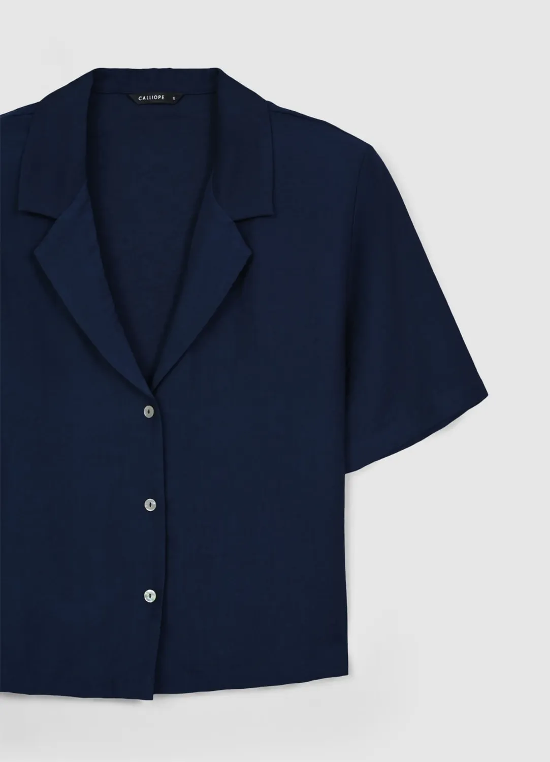 Calliope chemise revers femme manches courtes
