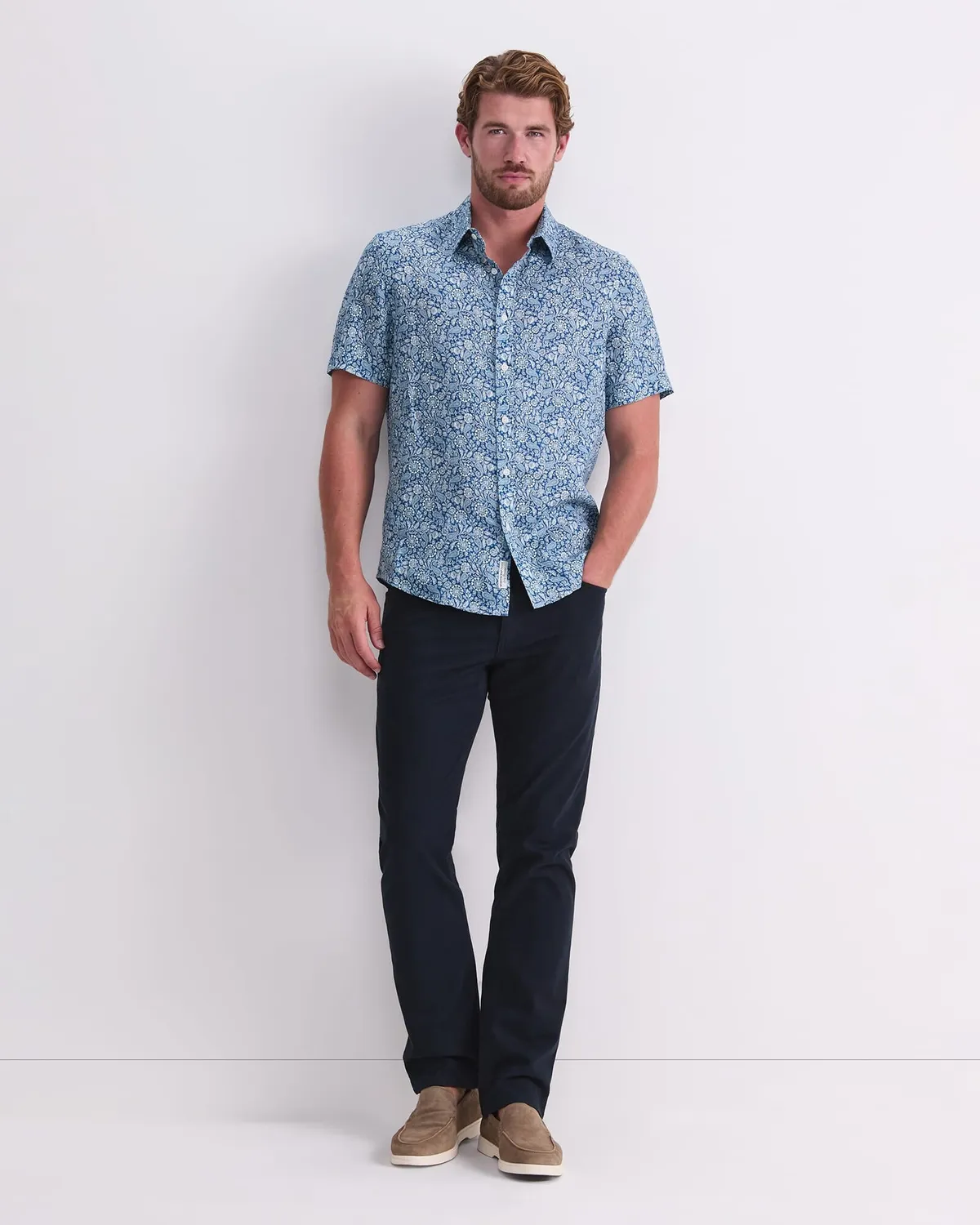Sportscraft Theodore chemise lin homme manches courtes