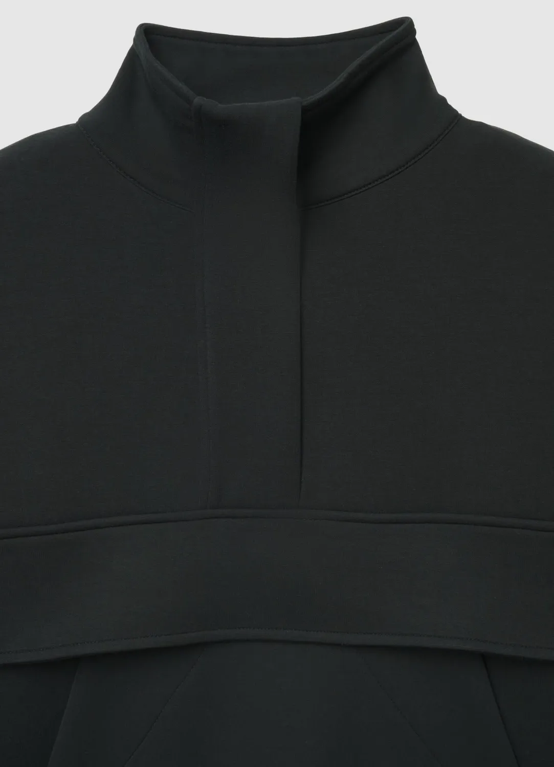 Calliope sweat col haut poche kangourou femme
