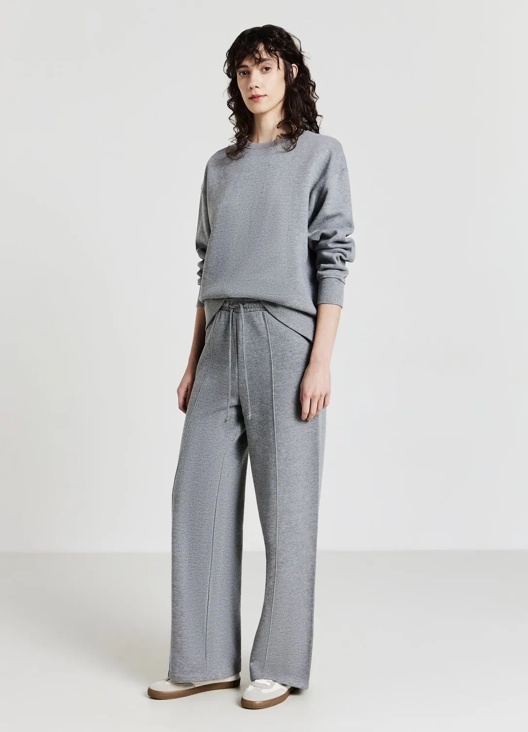 Calliope sweat femme col rond uni effet luminescent