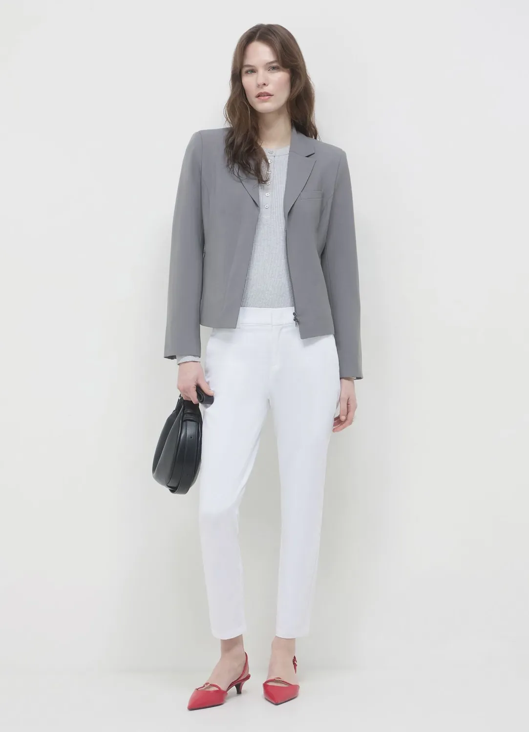 Calliope pantalon rasatello coton pantalon classique femme