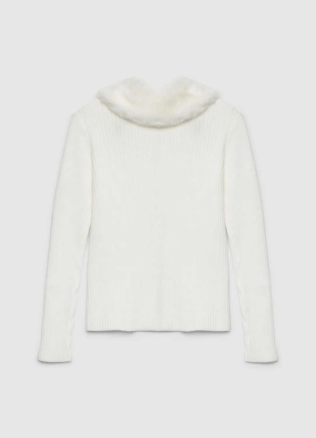 Calliope pull zip fille col fourrure amovible