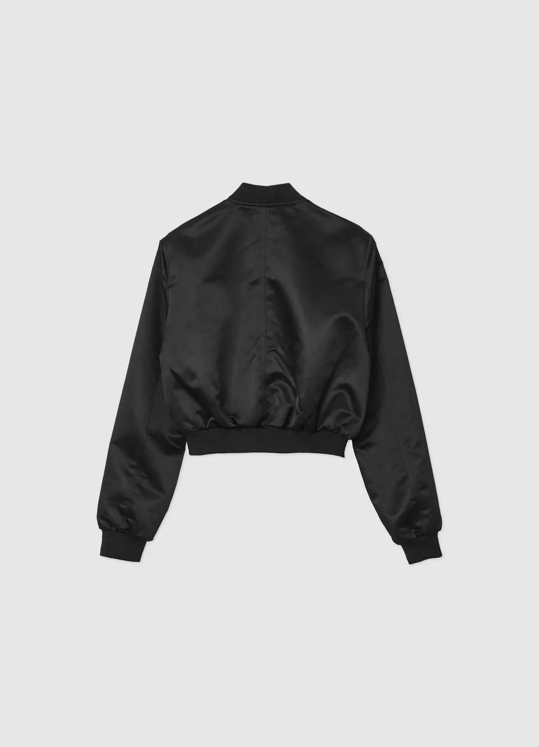 Calliope bomber satin veste femme uni