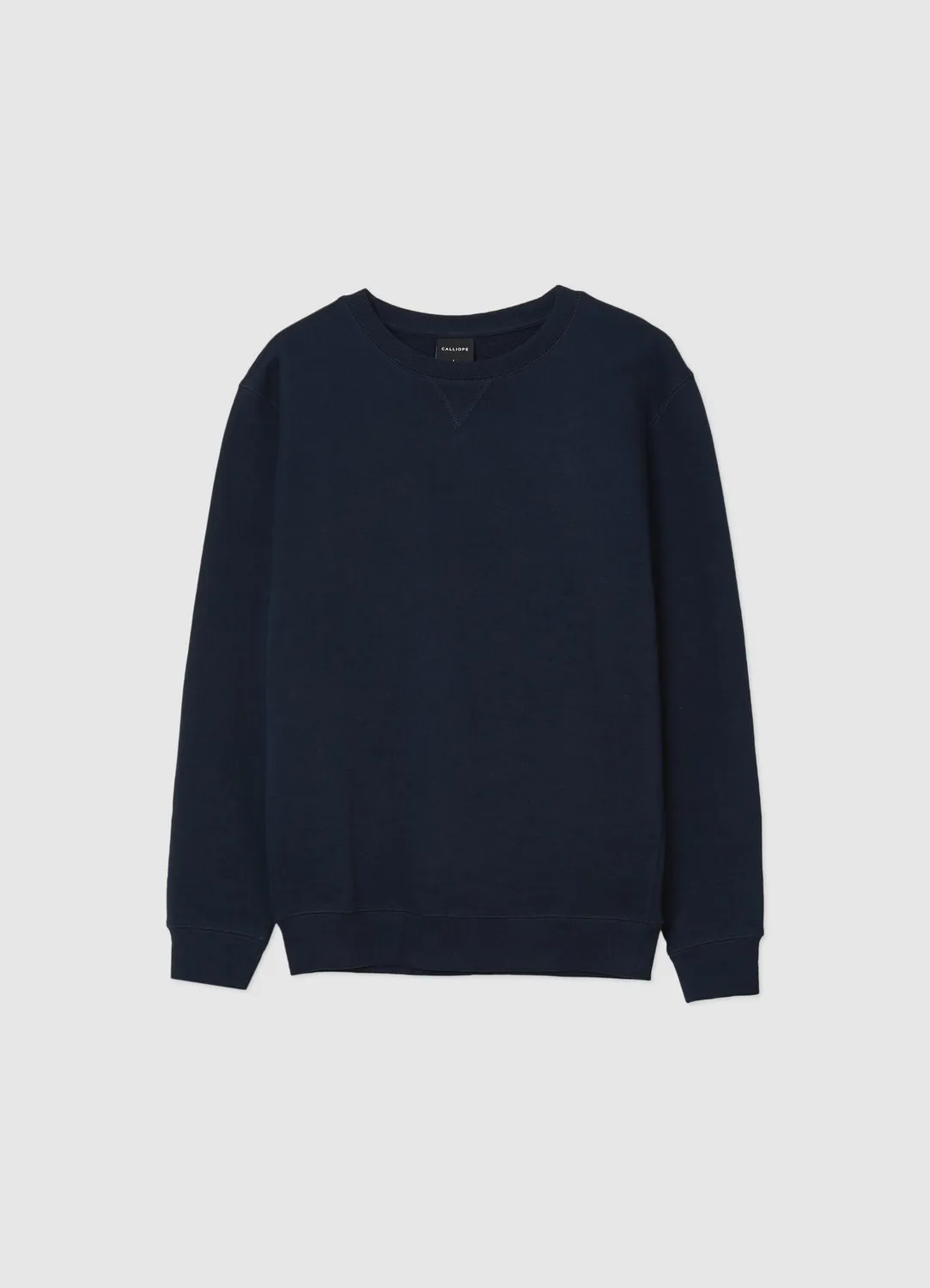 Calliope sweat col rond basic homme coton