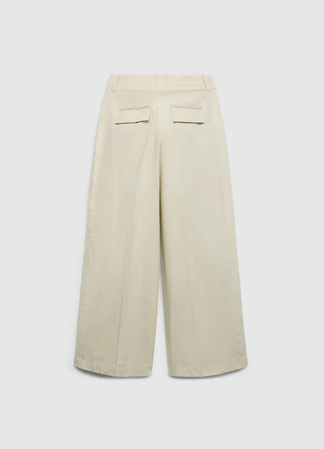 Calliope pantalon palazzo crop femme pinces bureau