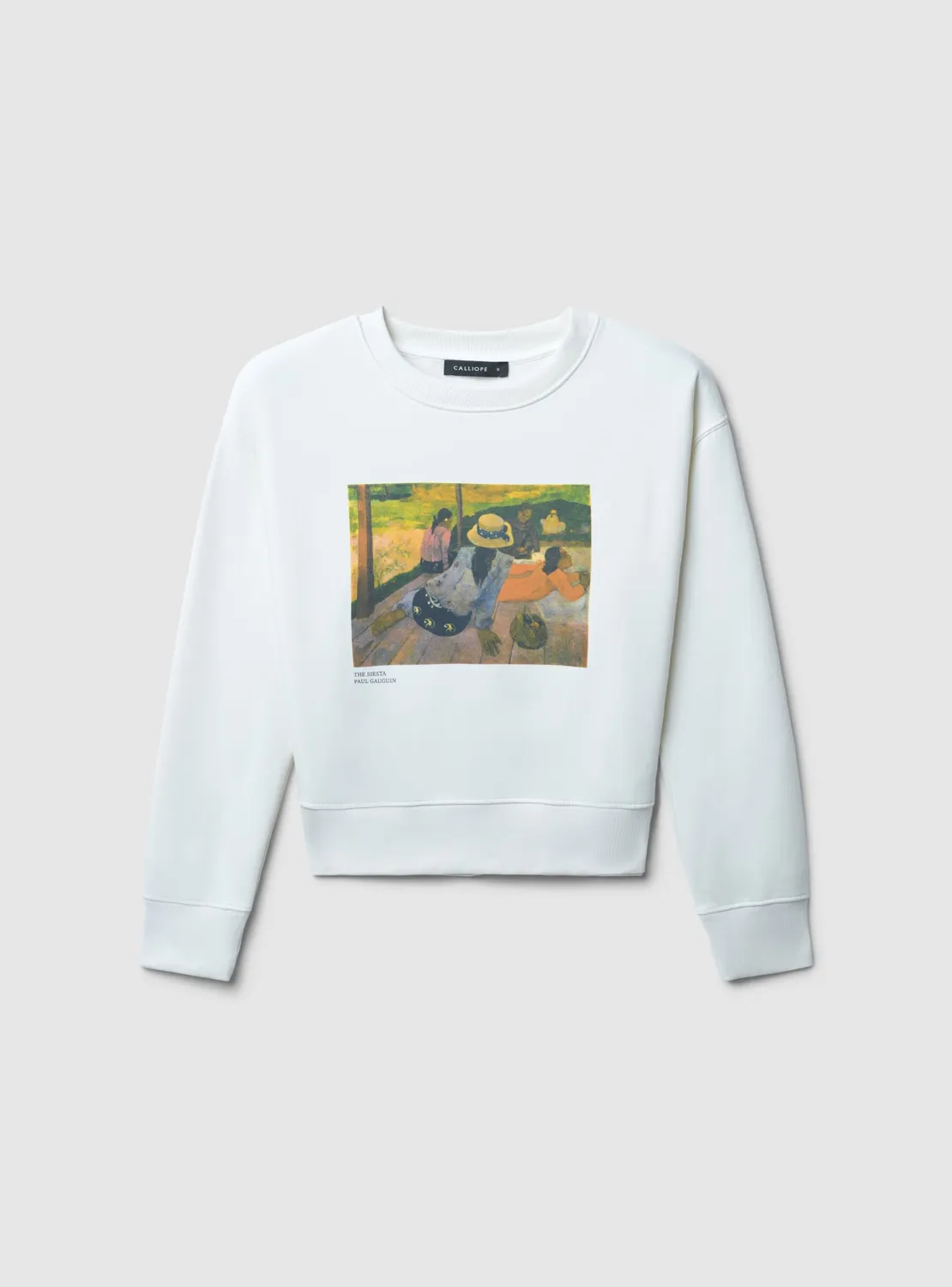 Calliope sweat femme col rond imprimé art