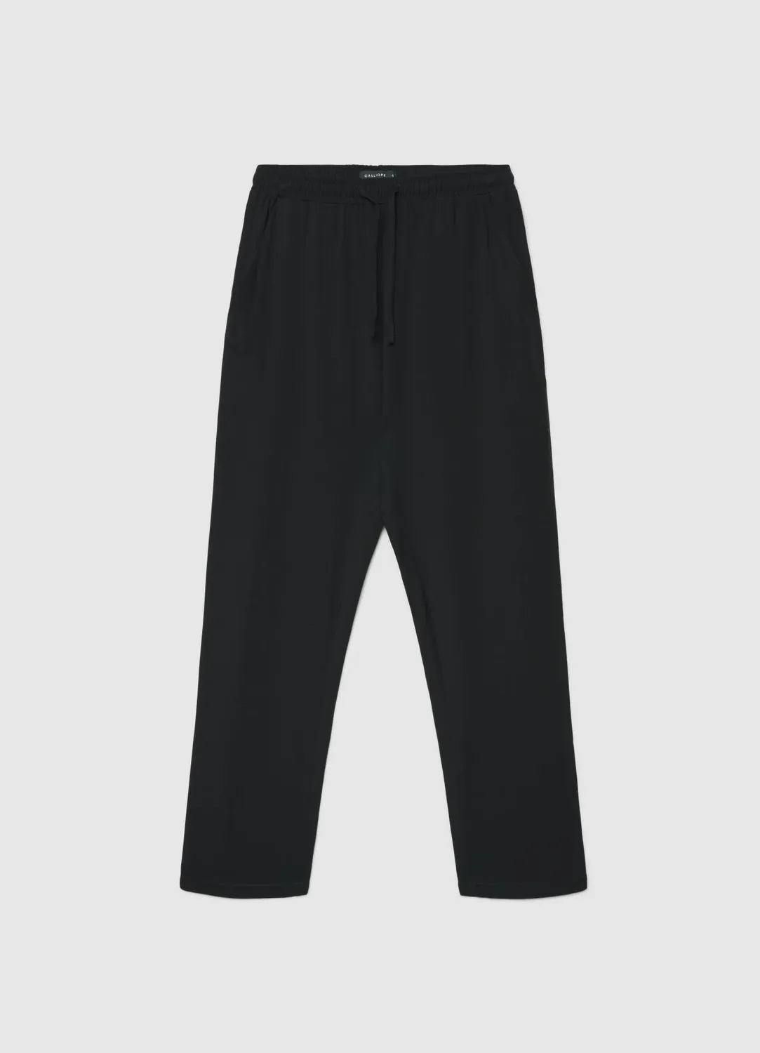 Calliope pantalon large taille élastiquée femme uni