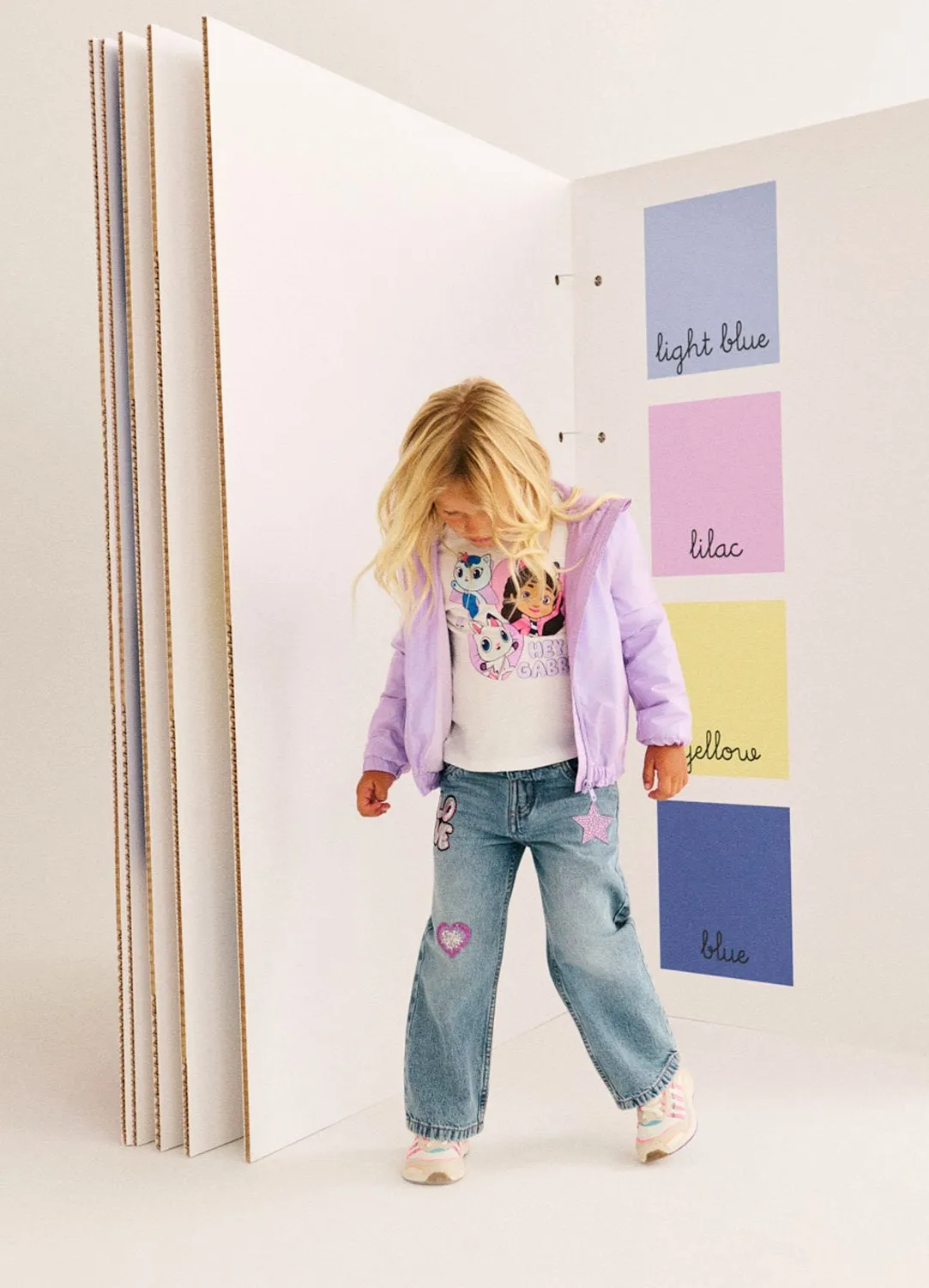 Calliope coupe-vent fille capuche zip effet laminé