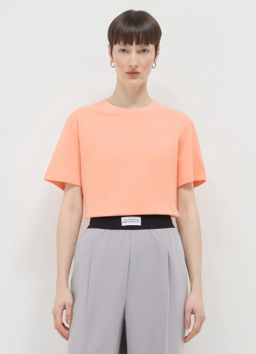 Calliope T-shirt col rond femme coton uni