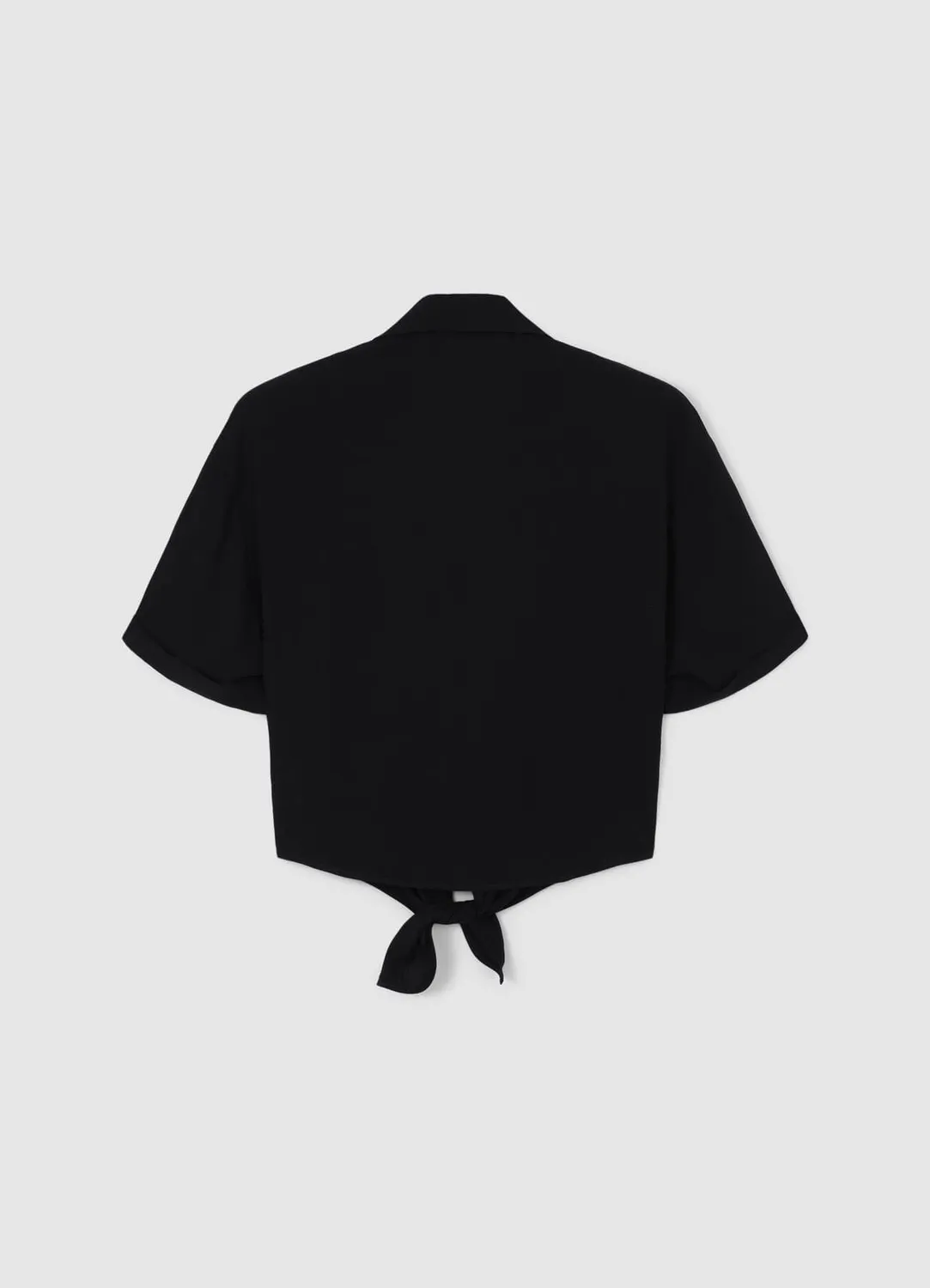 Calliope chemise nouée manches courtes femme