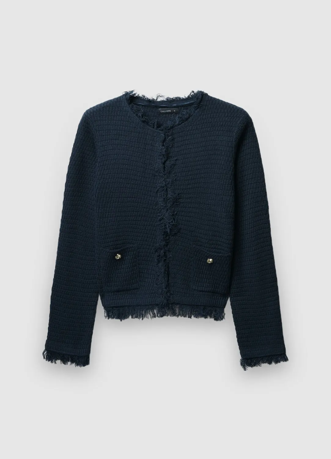 Calliope cardigan franges femme col rond