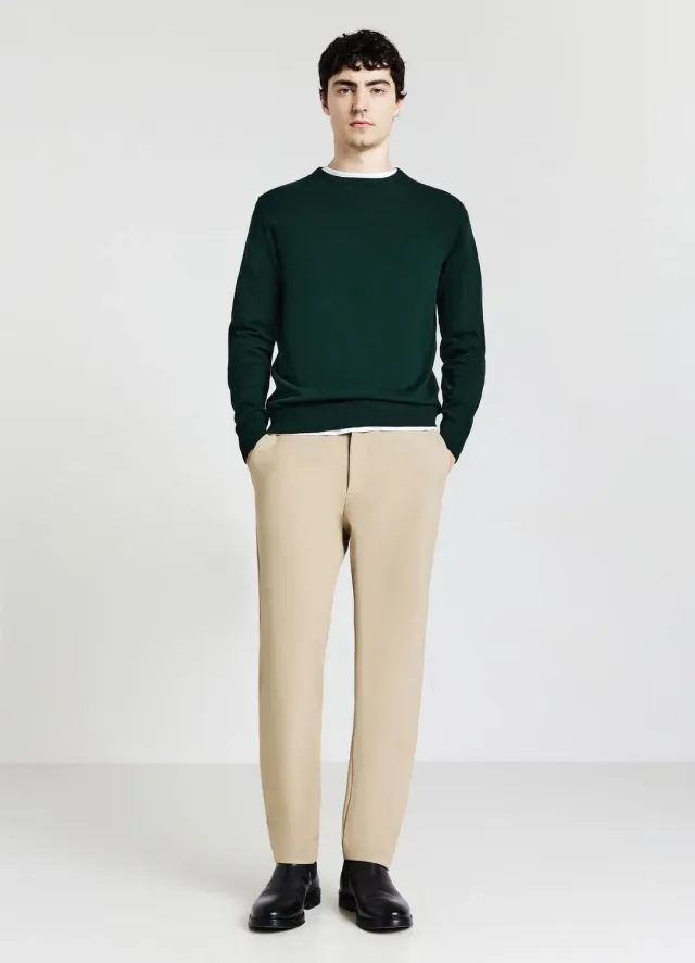 Calliope pull profils contraste homme col rond