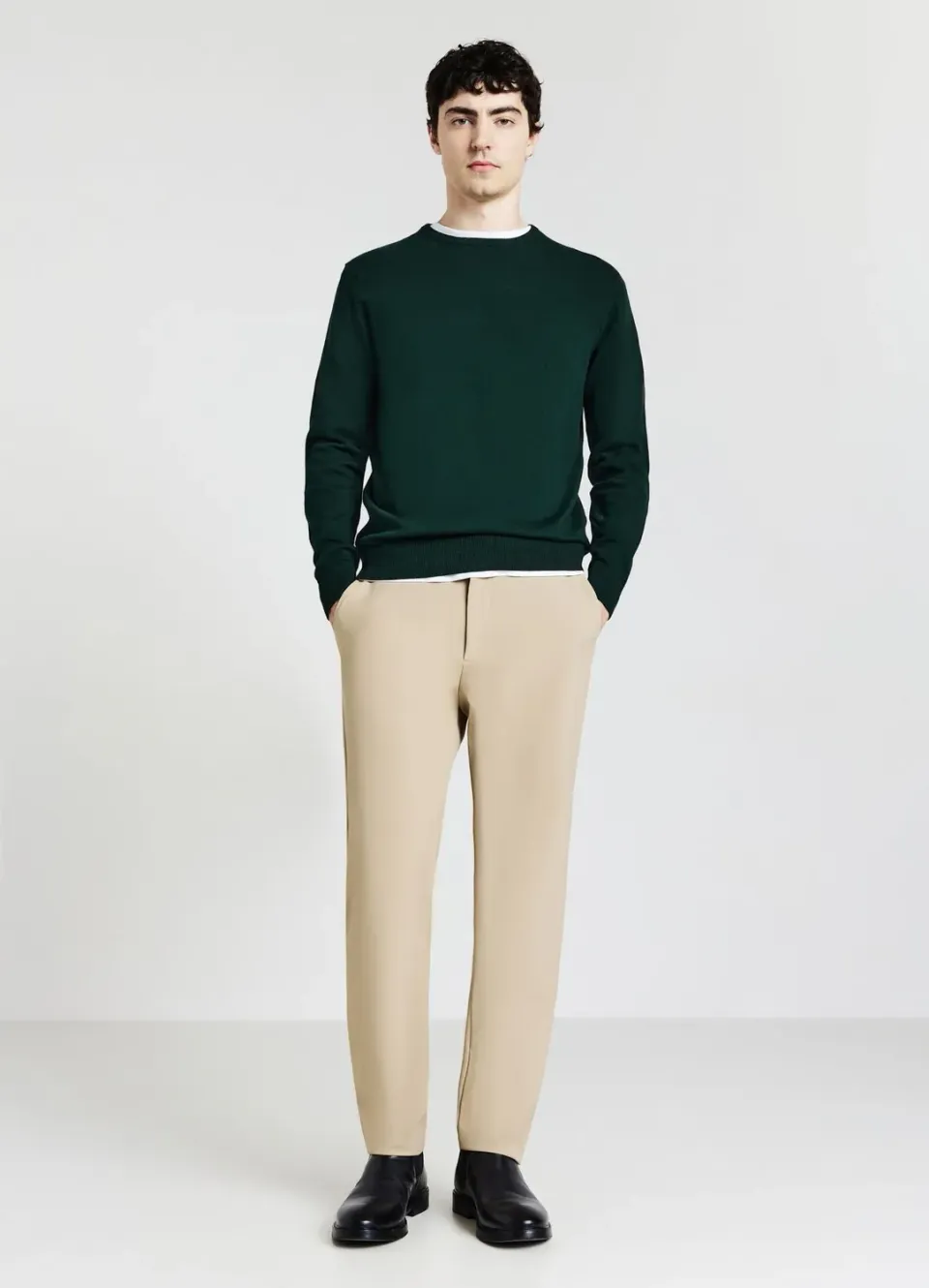 Calliope pull profils contraste homme col rond