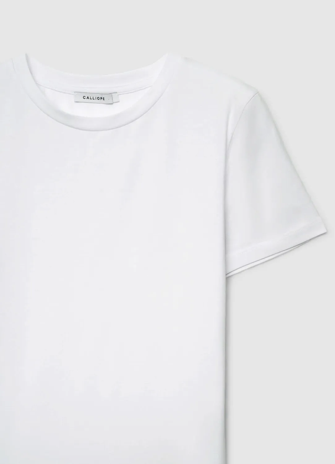 Calliope T-shirt tinta unita tee-shirt femme uni col rond