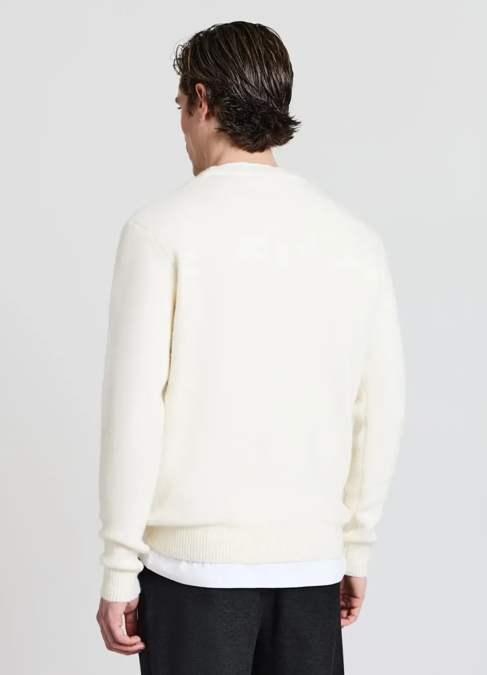 Calliope Pull Col Rond Maille Duveteuse Homme Hiver