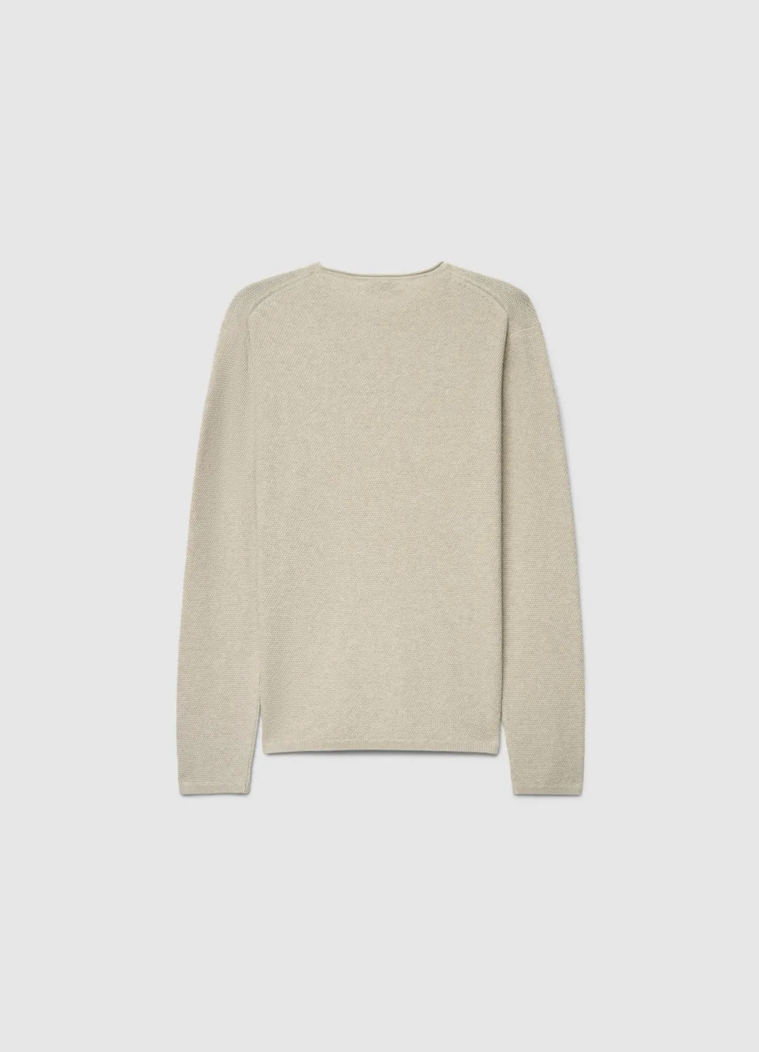 Calliope pull col rond homme manches longues uni
