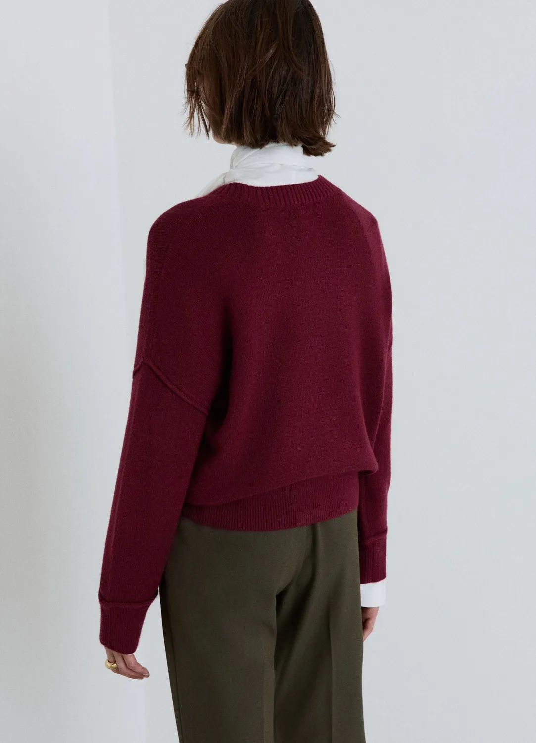 Calliope maille col rond femme coupe vive manches longues