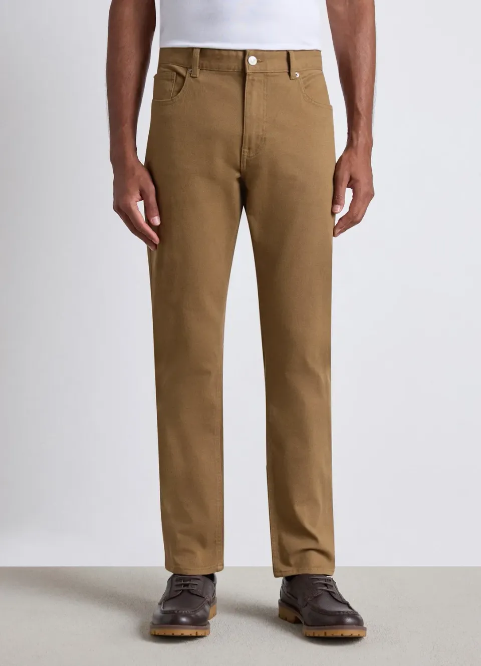 Calliope pantalon 5 poches homme drill uni coupe régulière