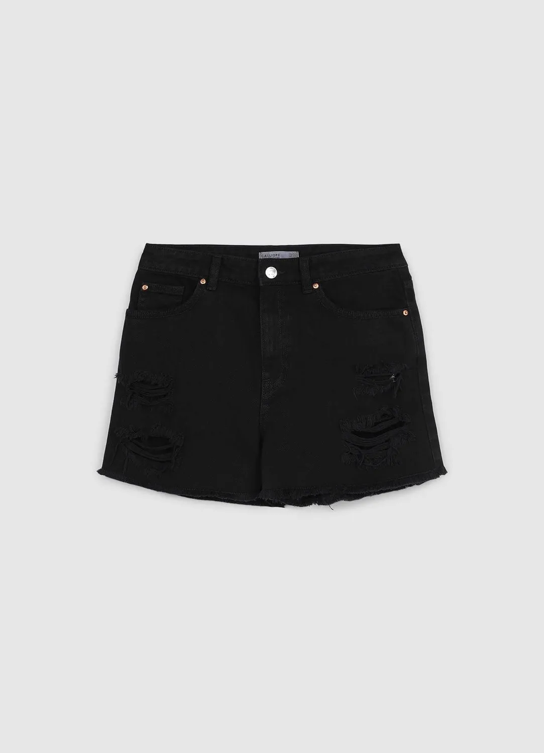 Calliope mom short femme déchiré 5 poches