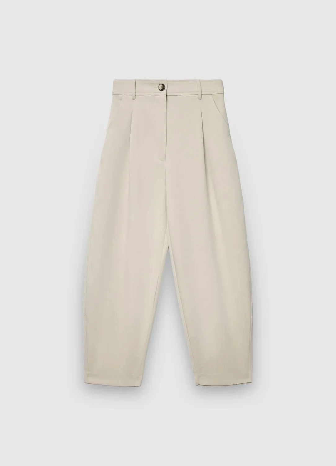 Calliope pantalon barrel femme pinces