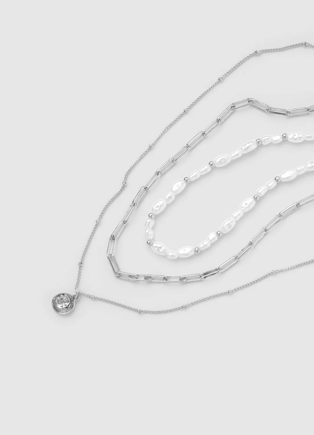 Calliope collier multicouche femme perles pendentif