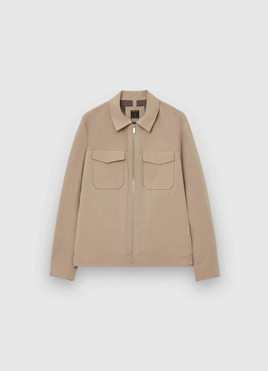 Calliope veste légère zip col classique homme