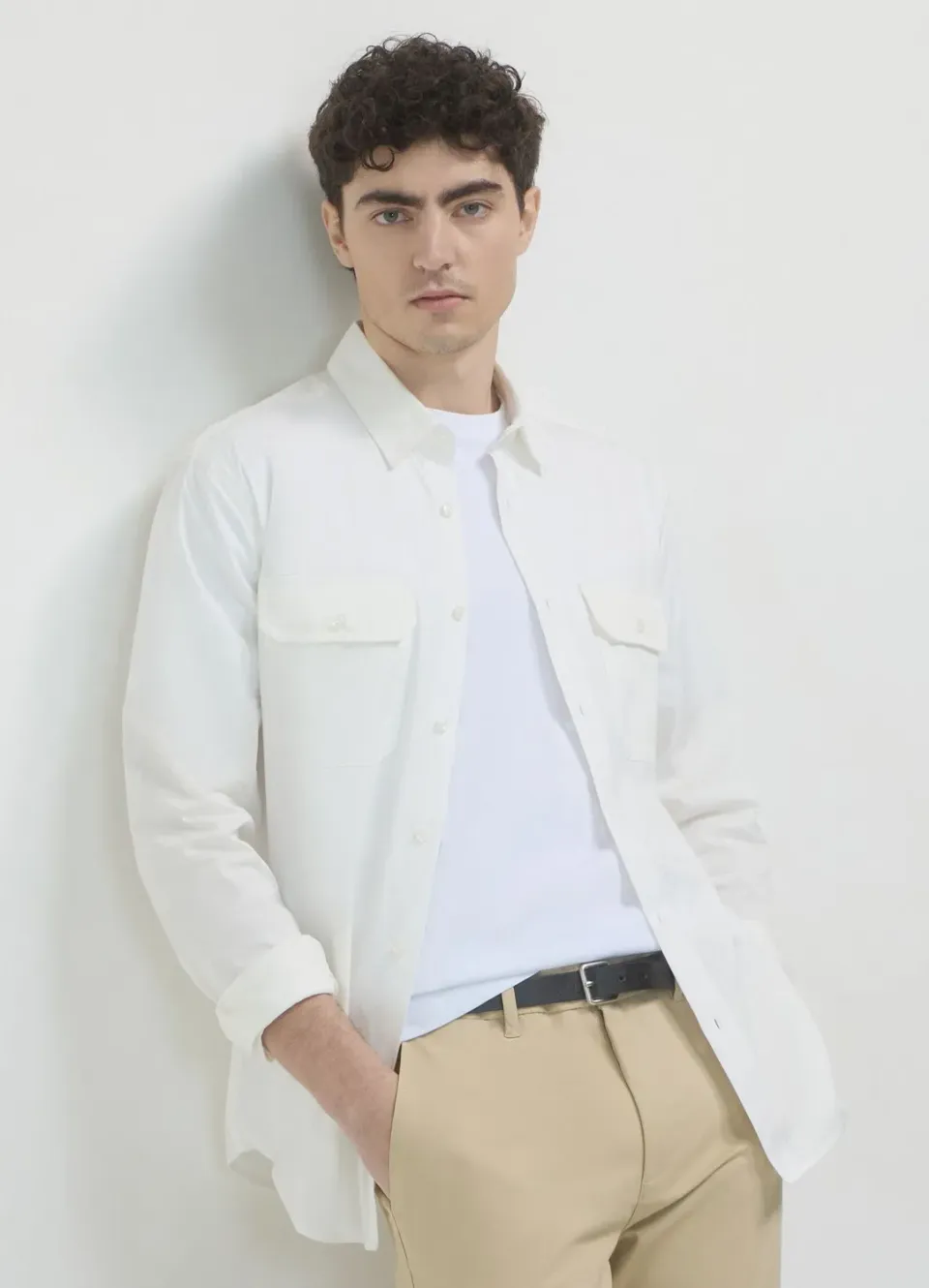 Calliope chemise poches homme coton regular