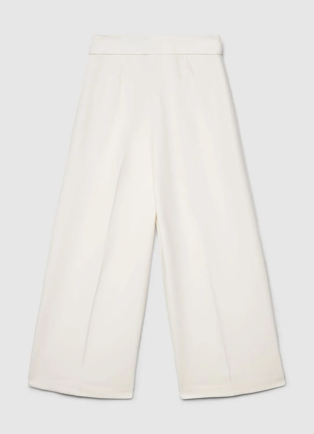 Calliope Palazzo pantalon femme court uni bureau