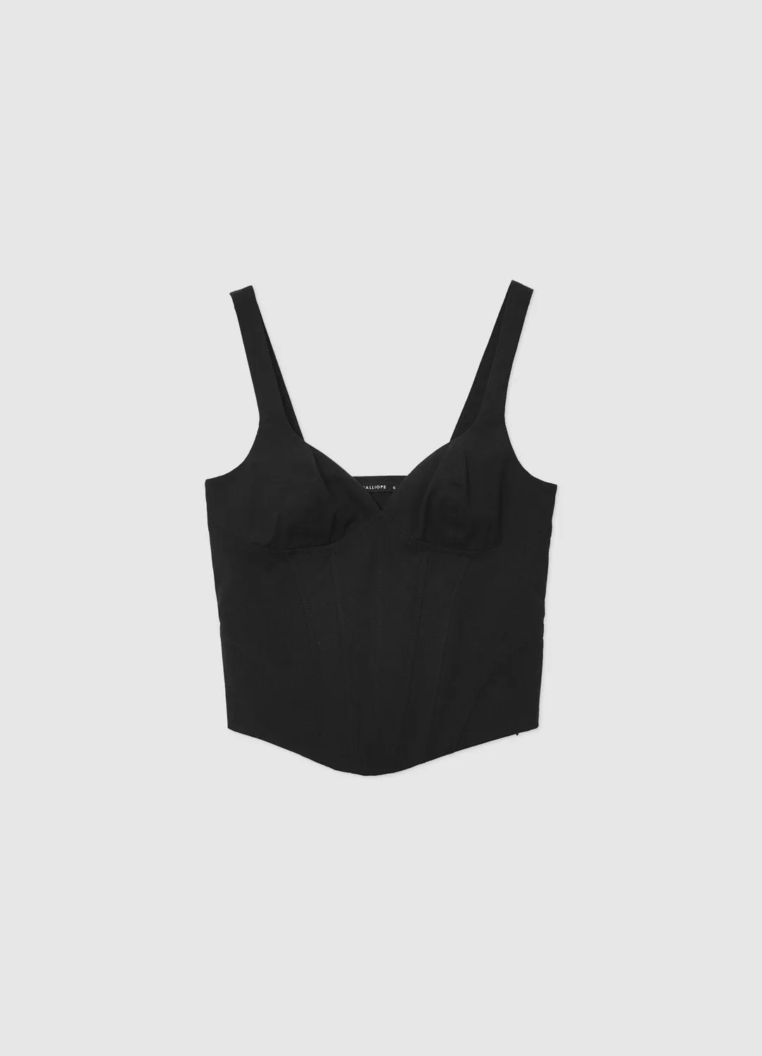 Calliope top bustier à baleines uni femme