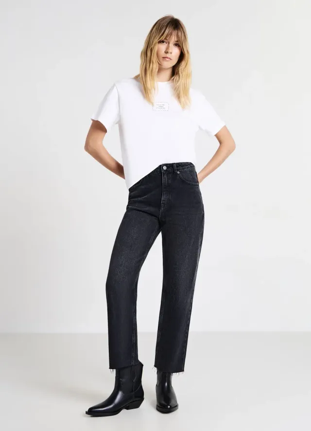 Calliope t-shirt femme coton patch manches courtes