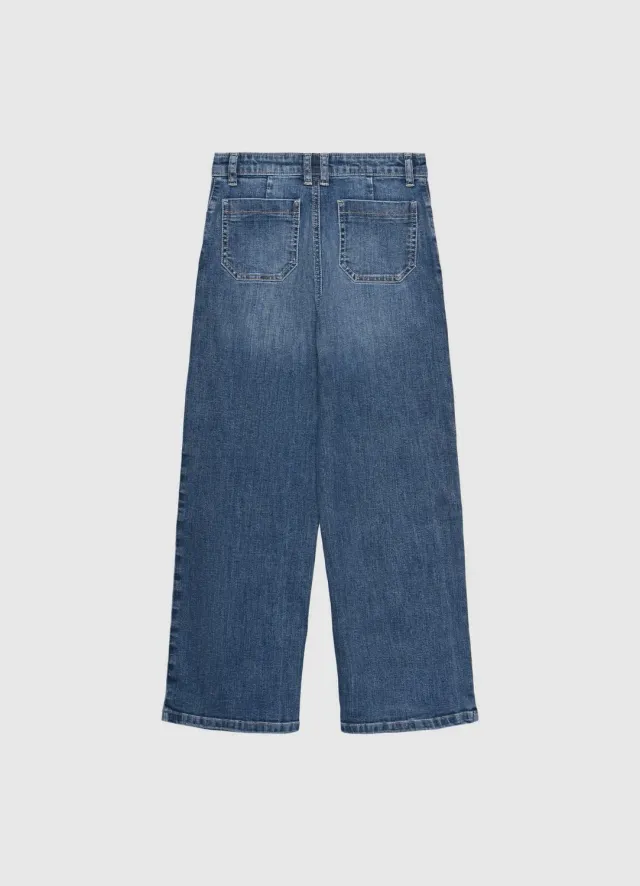 Calliope jean fille large 5 poches taille normale