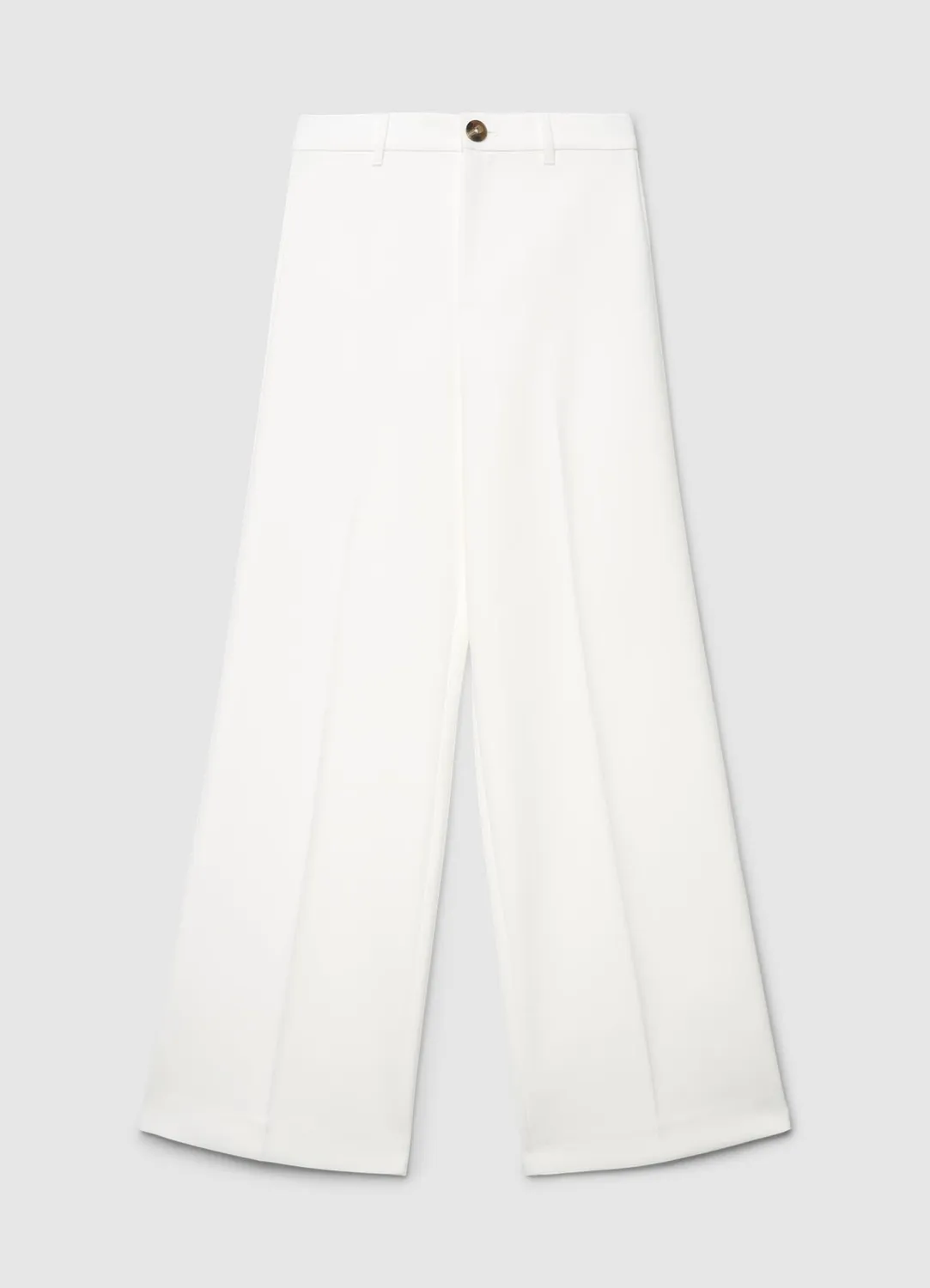 Calliope pantalon palazzo sans poches femme uni coupe large