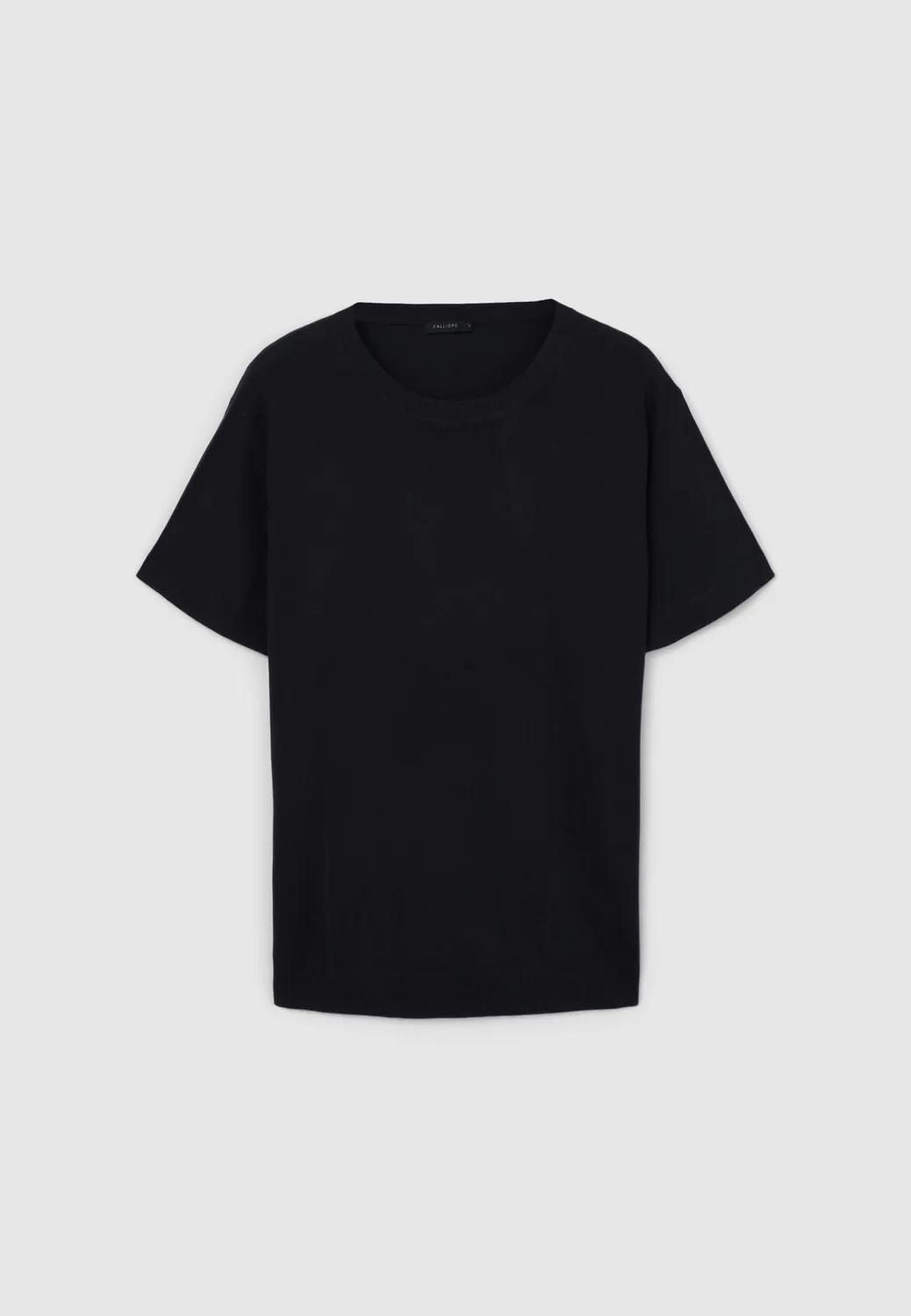 Calliope t-shirt homme col rond uni coupe droite