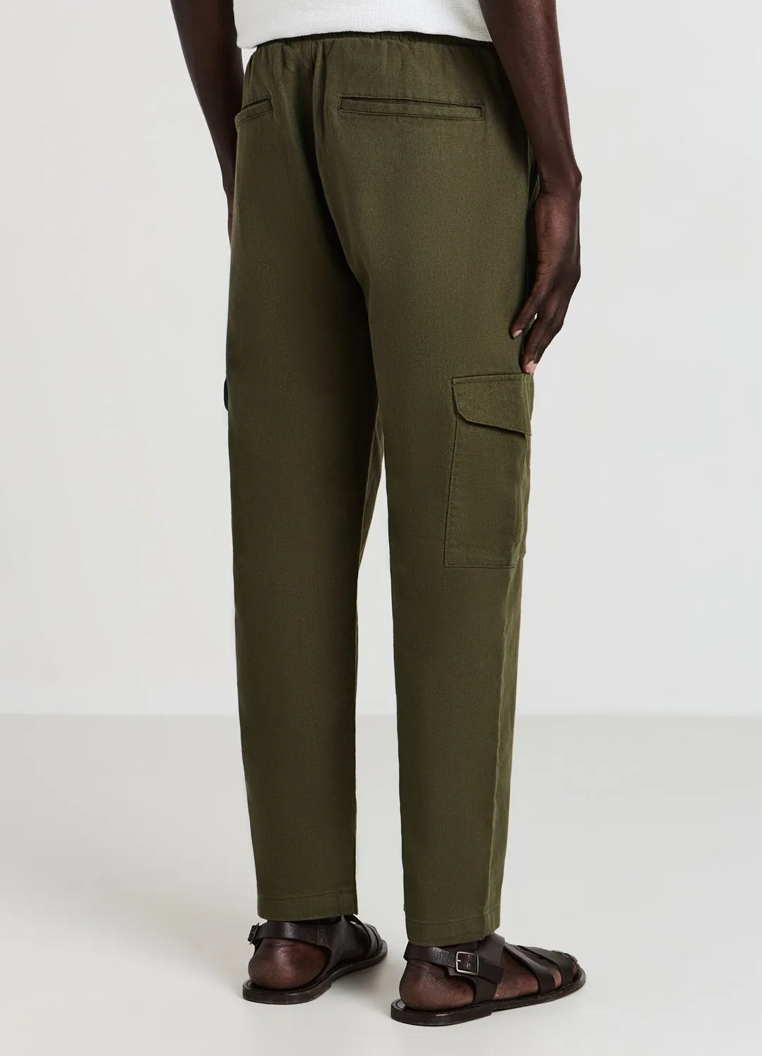 Calliope pantalon cargo homme coton uni regular