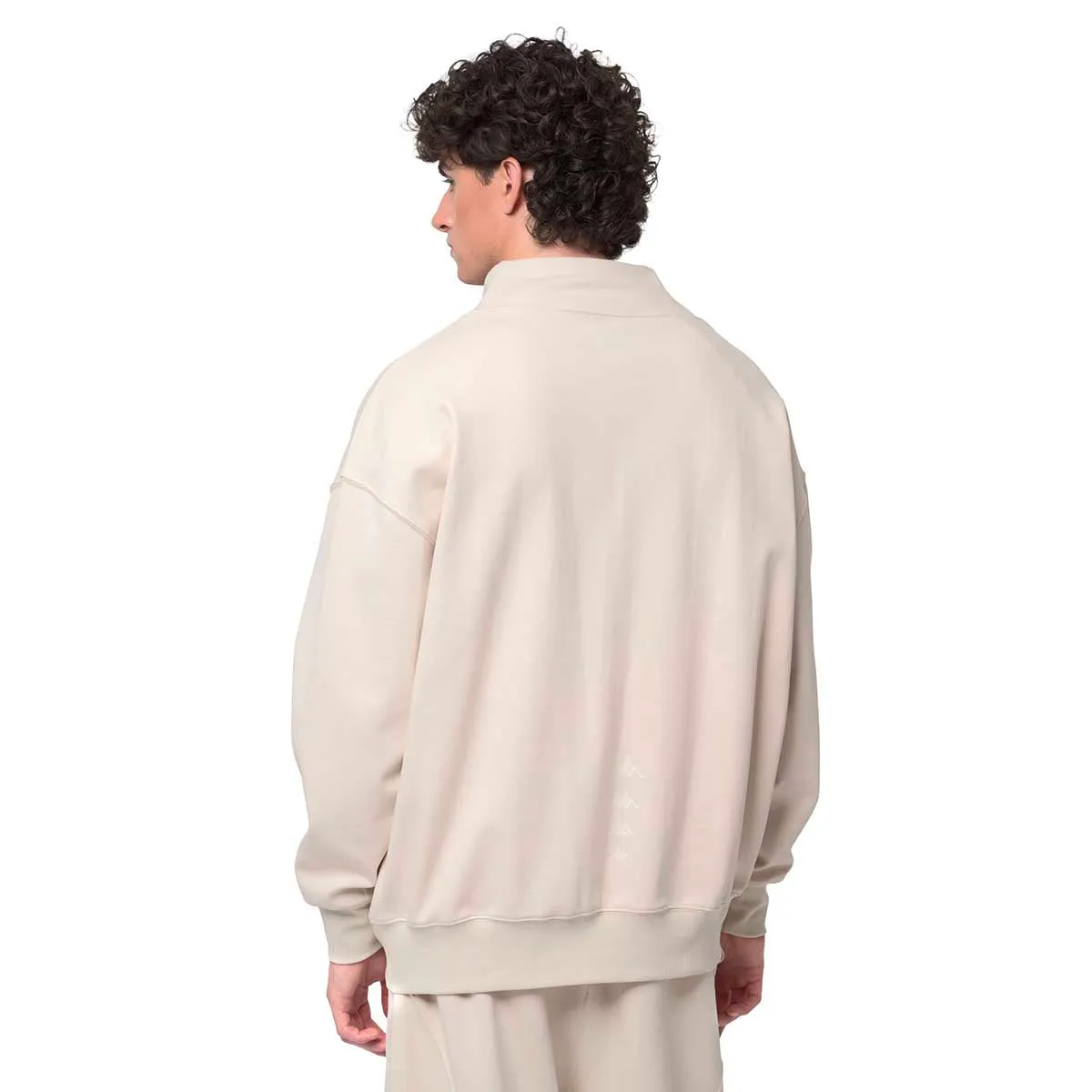 Kappa Ither sweat homme beige demi-zip
