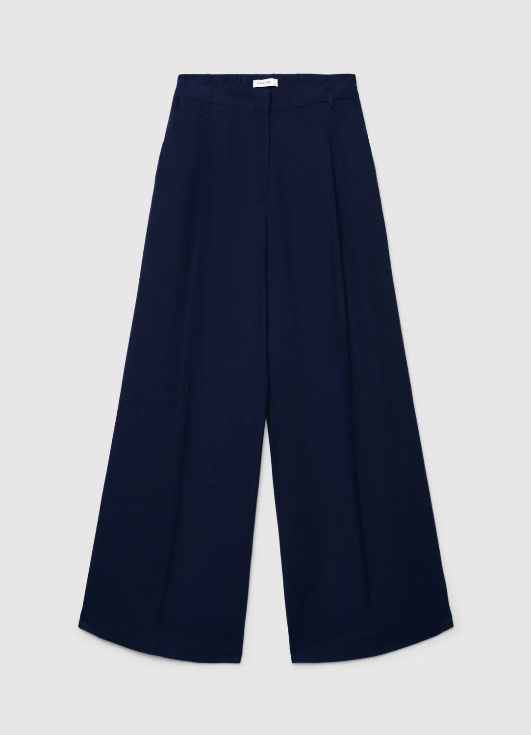 Calliope Palazzo Pantalon Large Femme Misto Lin