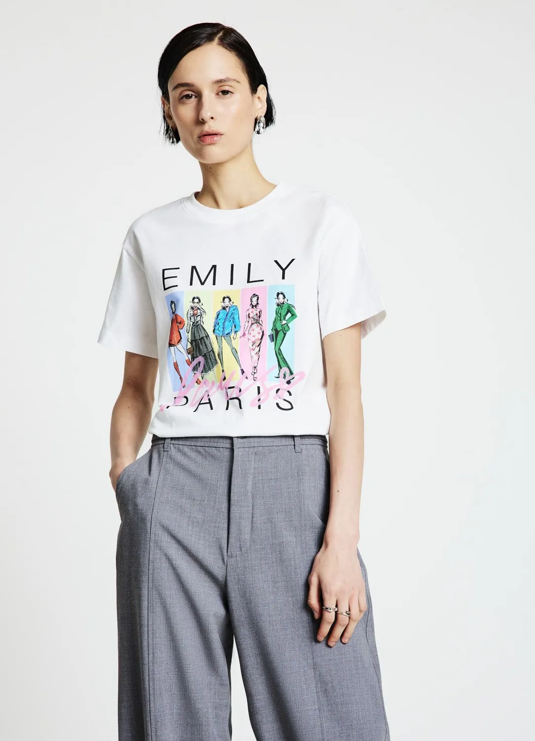 Calliope t-shirt Emily in Paris imprimé femme