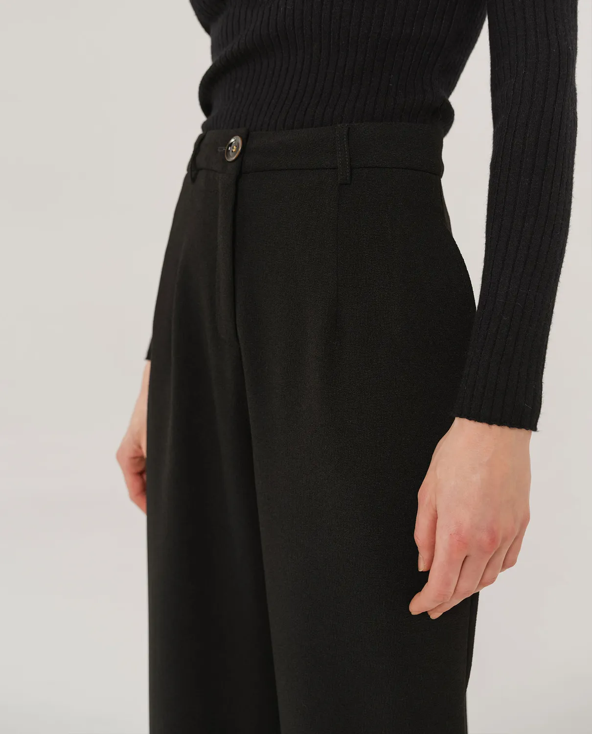 Tinsels Brando pantalon noir 7/8 taille haute