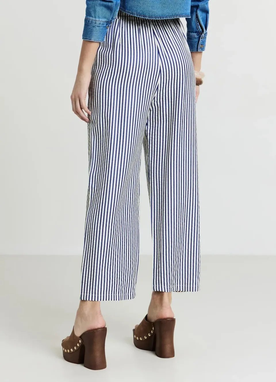Calliope pantalon jogger rayé femme cordon regular