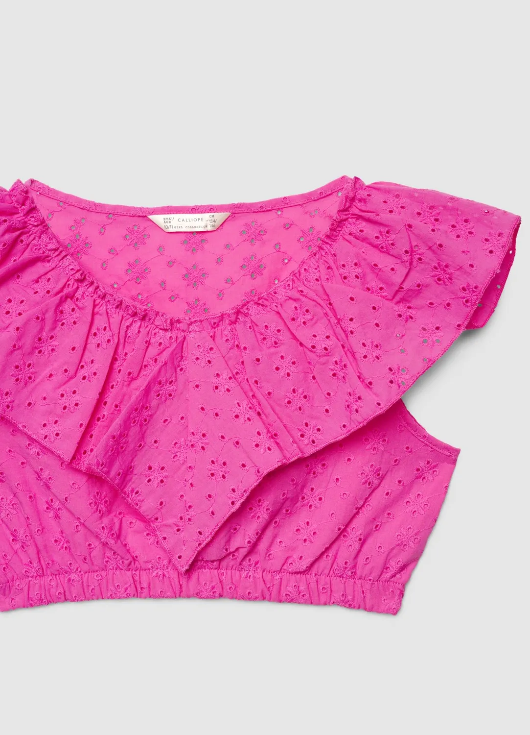 Calliope Blouse Sangallo à Volant Fille Blouse Cérémonie
