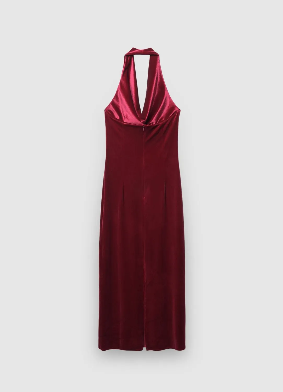 Calliope robe longue chenille femme col drapé