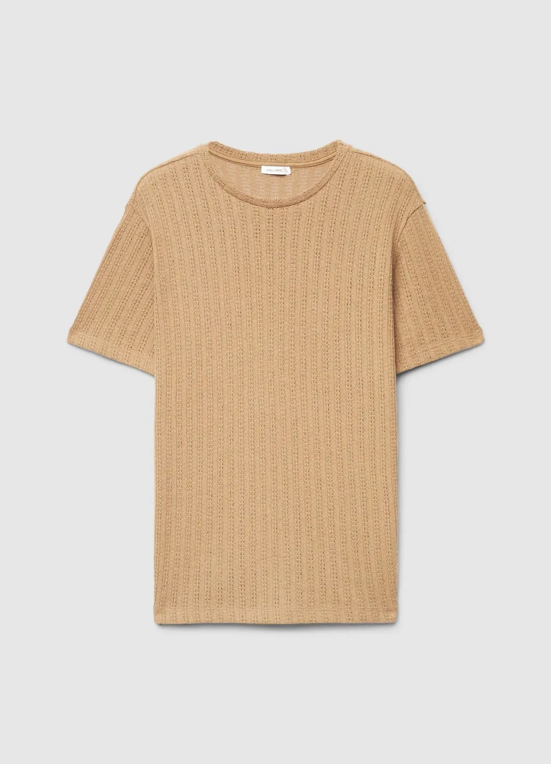 Calliope t-shirt maille ajourée homme col rond