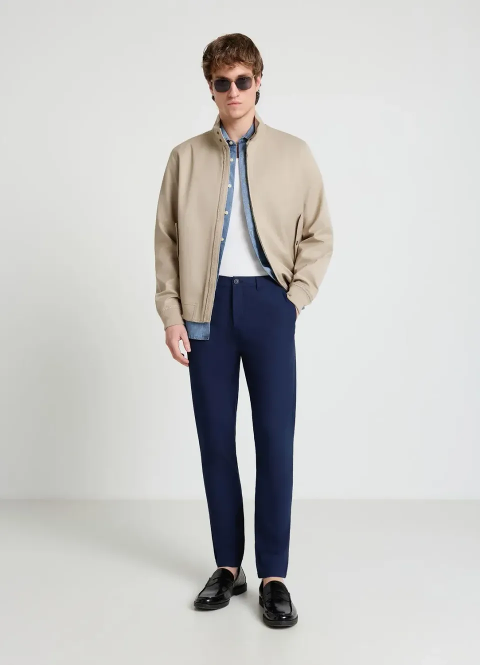 Calliope pantalon chino homme taille élastique regular