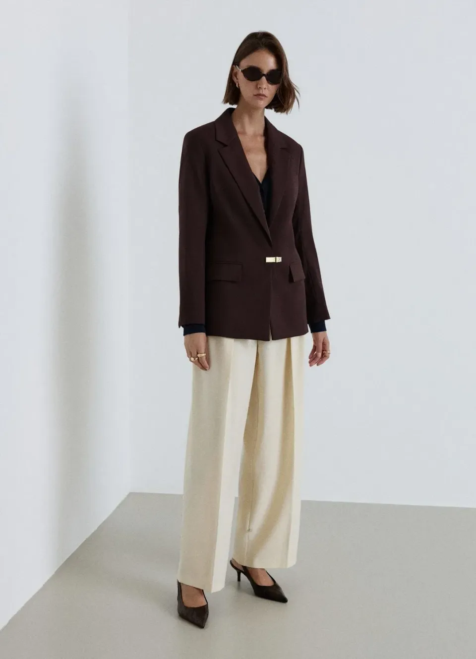 Calliope veste monopetto boucle femme taille S