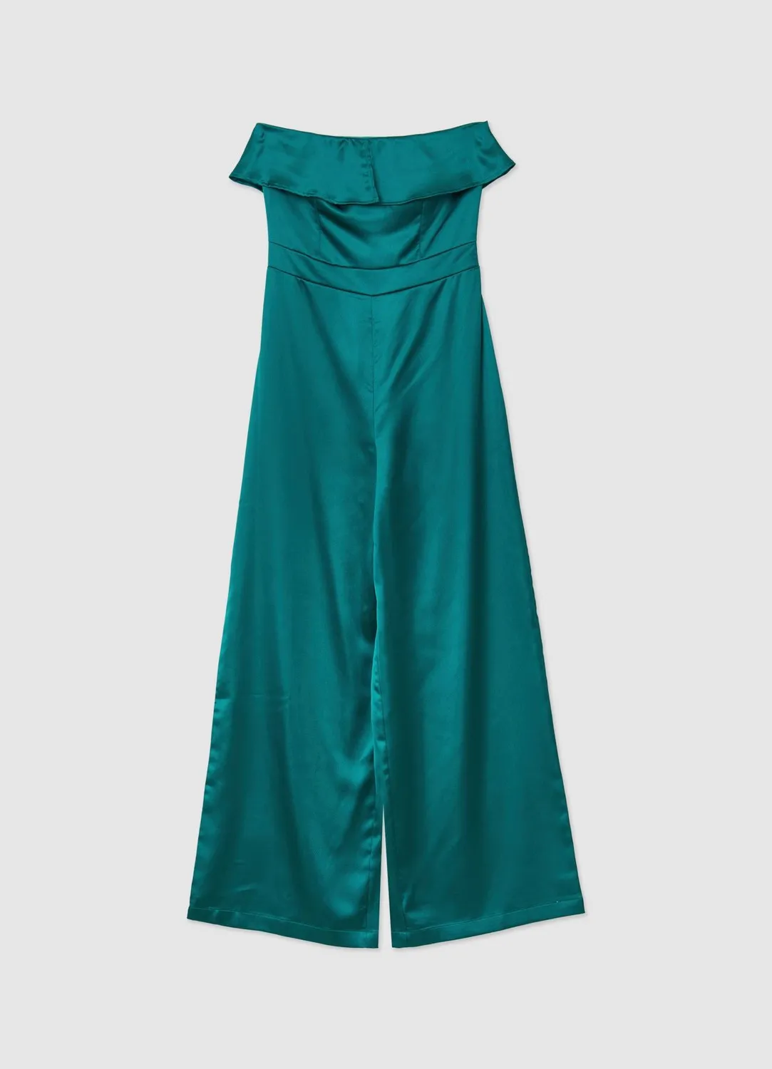 Calliope combinaison femme satinee volant sans manches