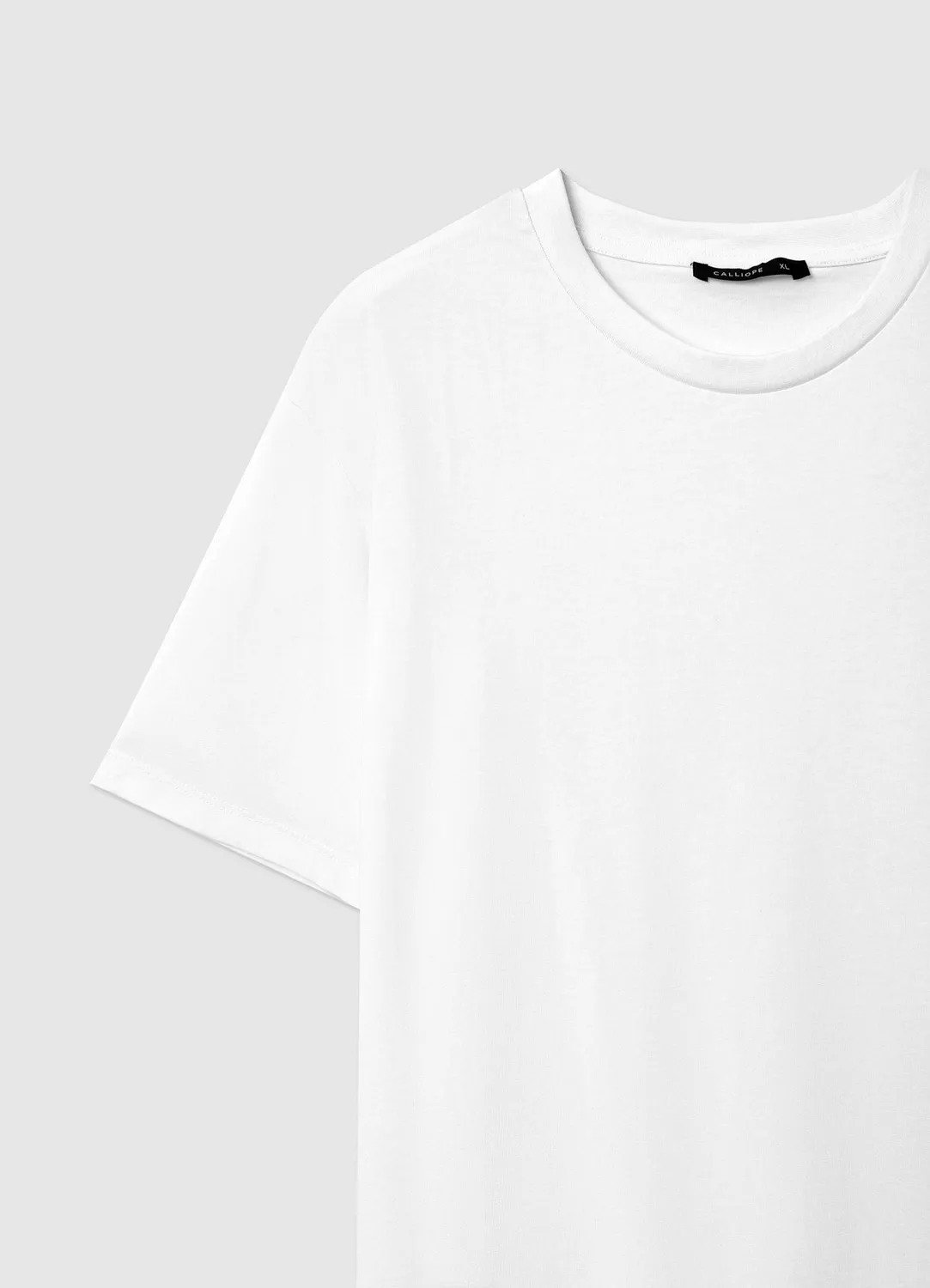 Calliope T-shirt col rond homme coton uni regular S-XXL