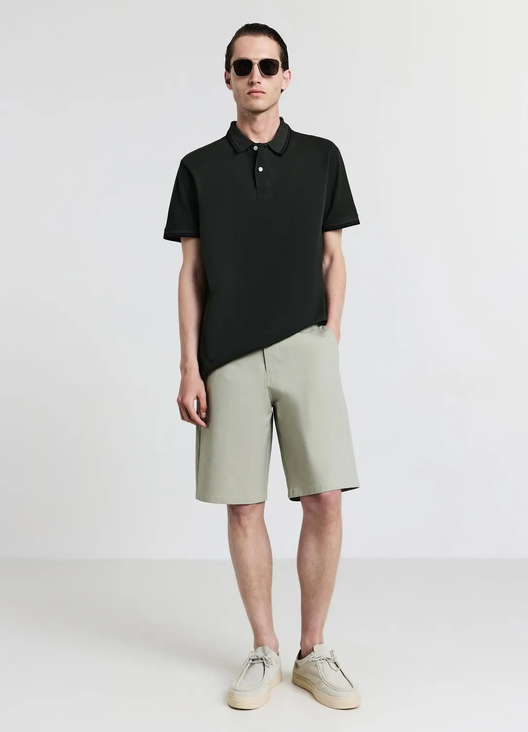 Calliope Short Chino homme en coton uni regular