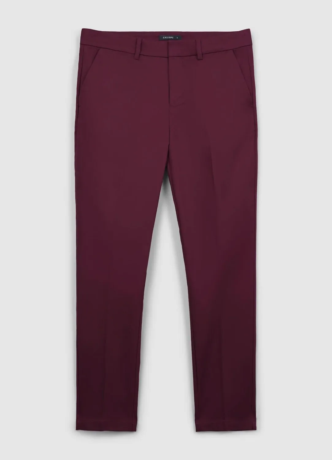Calliope pantalon femme coton satiné uni